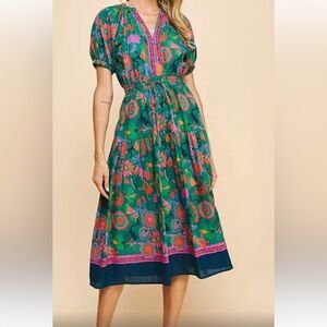 Pinch floral midi dress